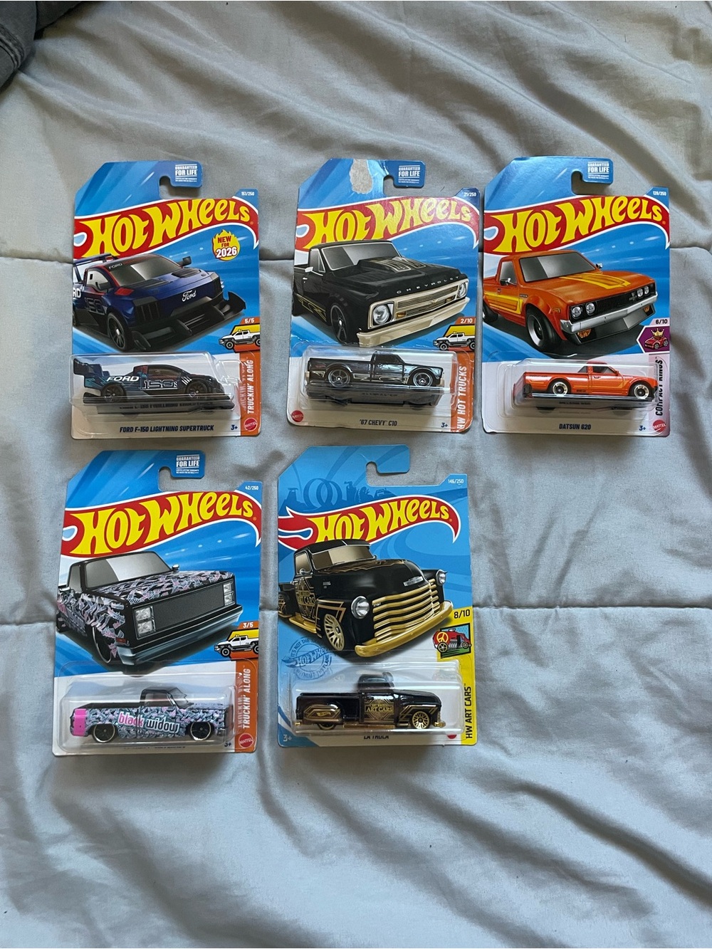 Hotwheels trucks lot of 5